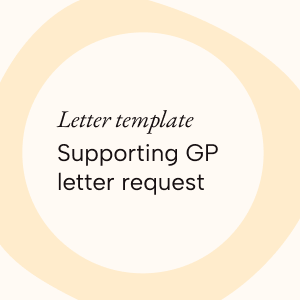 Request for a supporting letting from your GP
