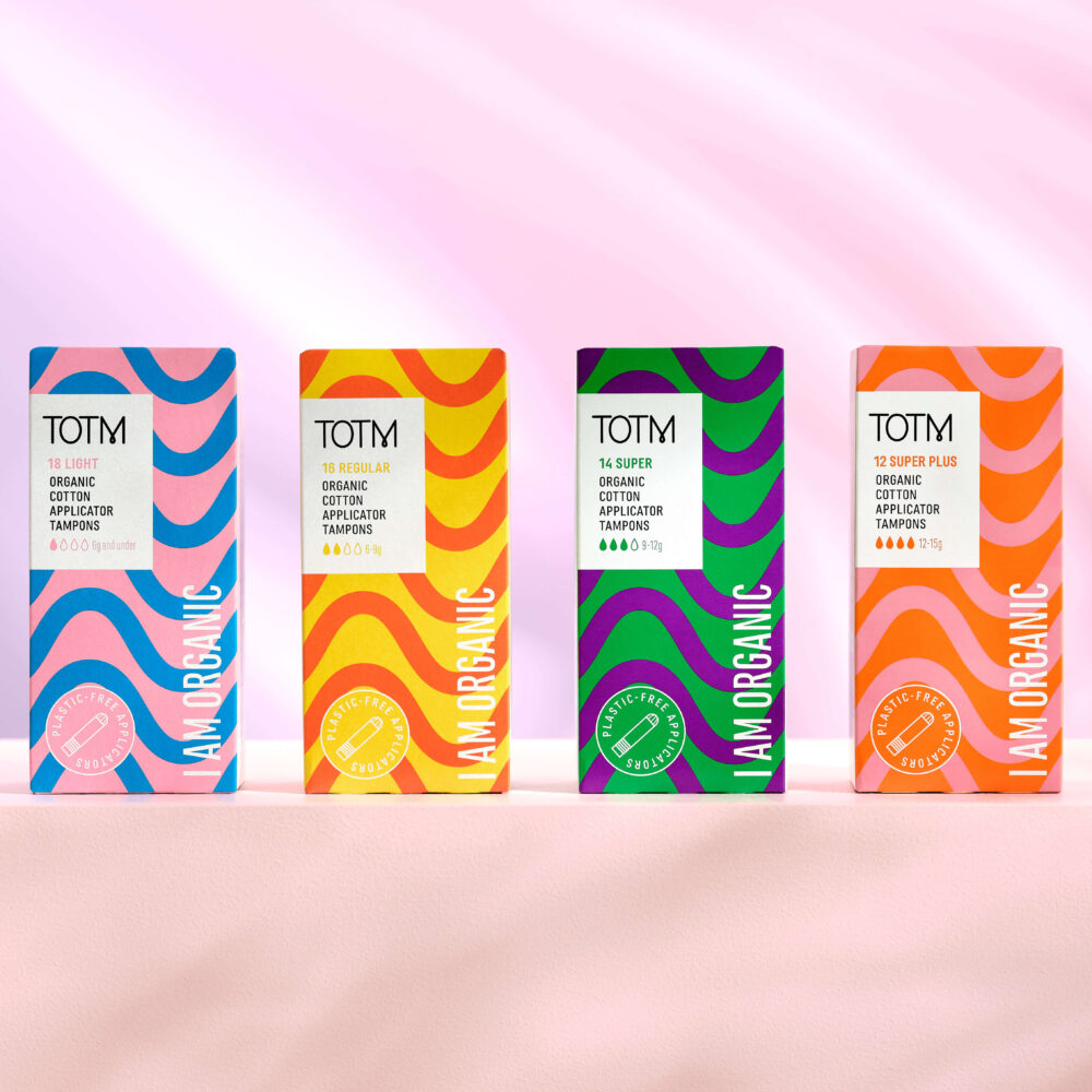 TOTM organic applicator tampons
